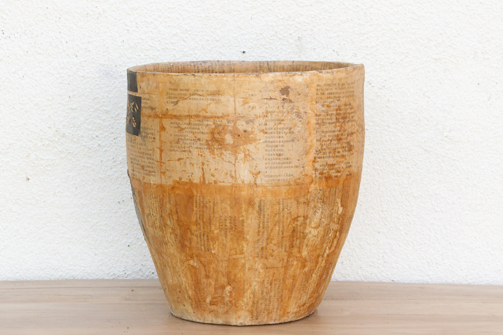 Large Paper Mache Pot, Horse & Rider Designs