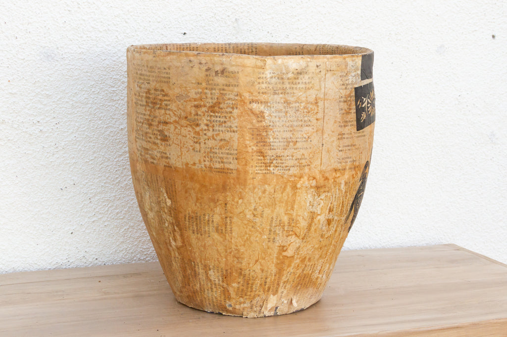 Large Paper Mache Pot, Horse & Rider Designs