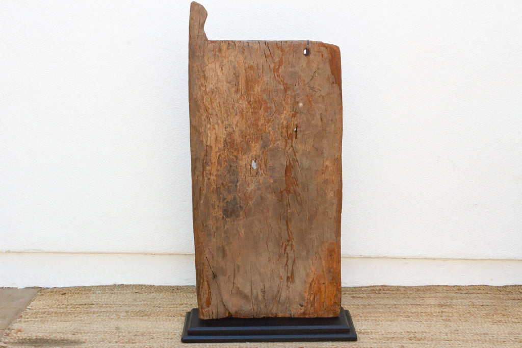 Ancient Diamond Motif Dogon Door on Stand