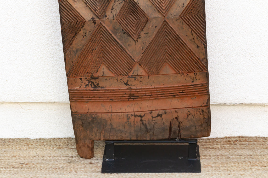 Diamond Motif Bamana African Carved Door (Trade)