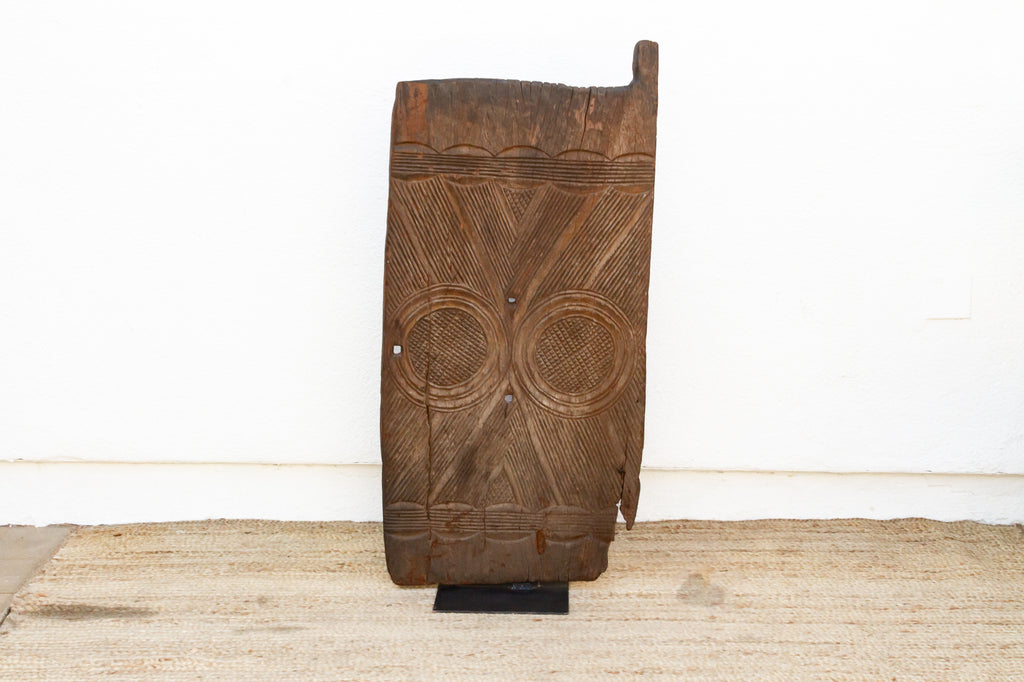 Twin Ring Antique Igbo African Door