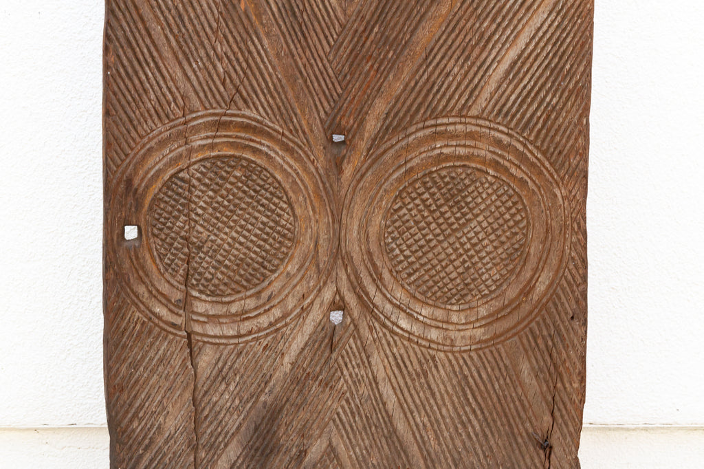 Twin Ring Antique Igbo African Door
