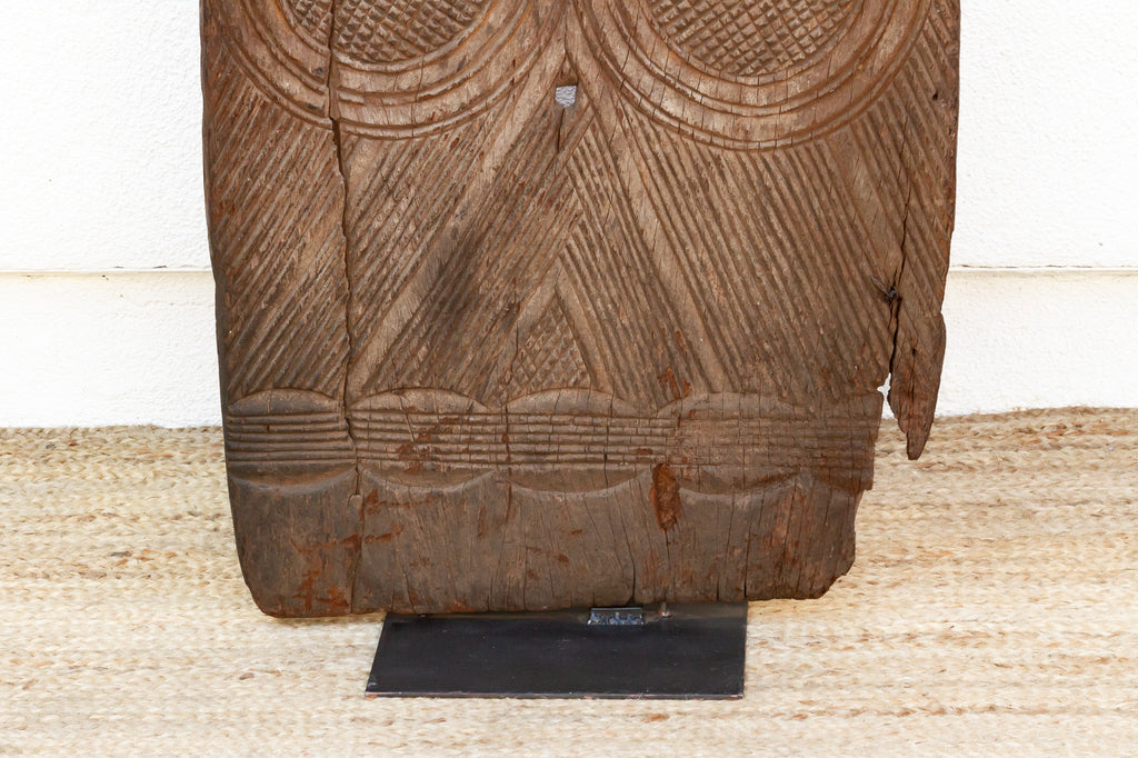 Twin Ring Antique Igbo African Door