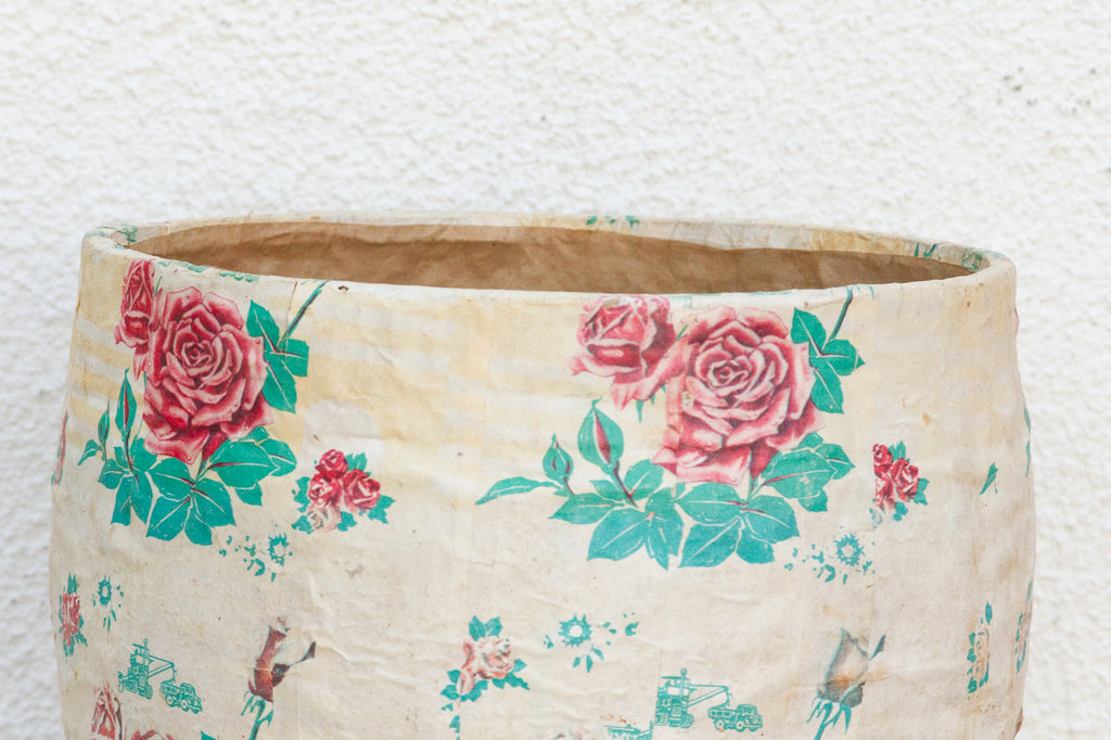 Botanical Art Vintage Mongolian Basket