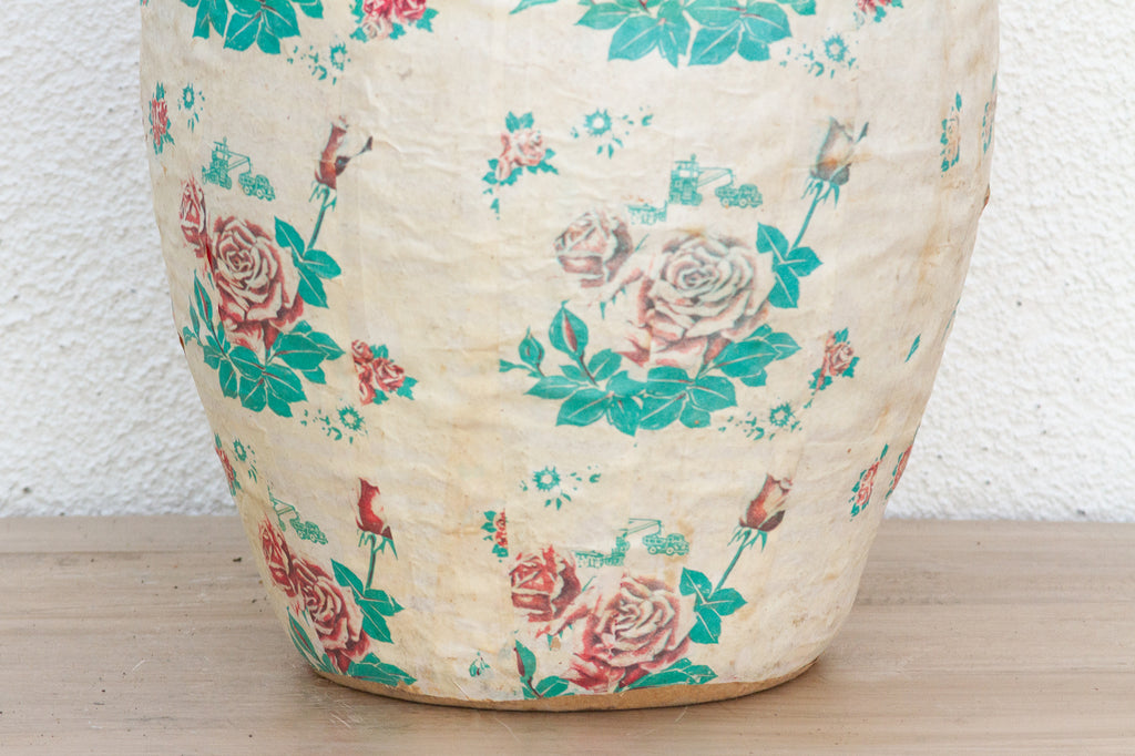 Botanical Art Vintage Mongolian Basket