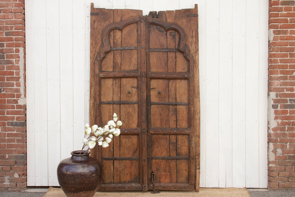 Early 1800's Moorish Arched Antique Door