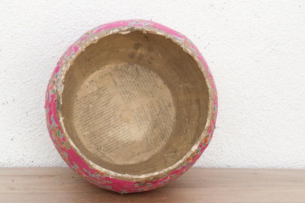 Pink Garden Mongolian Vintage Basket