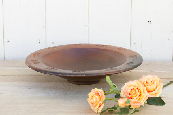Vintage Burnished Clay Platter