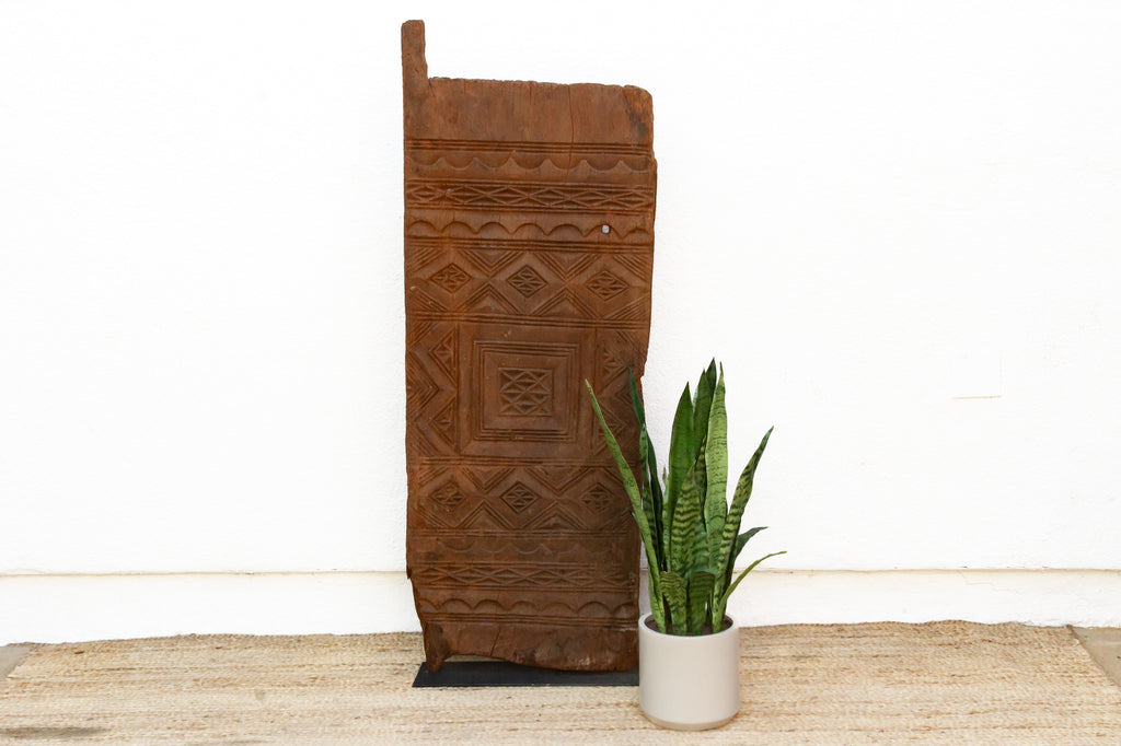Beautifully Carved Nested Diamond Antique Door (Trade)