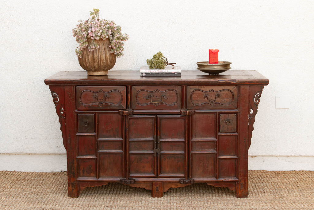 Early 20th Century Painted Butterfly Sideboard (Trade)