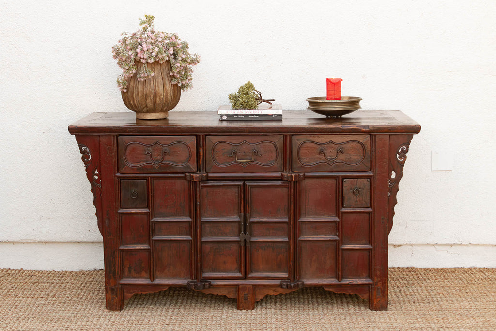 Early 20th Century Painted Butterfly Sideboard (Trade)