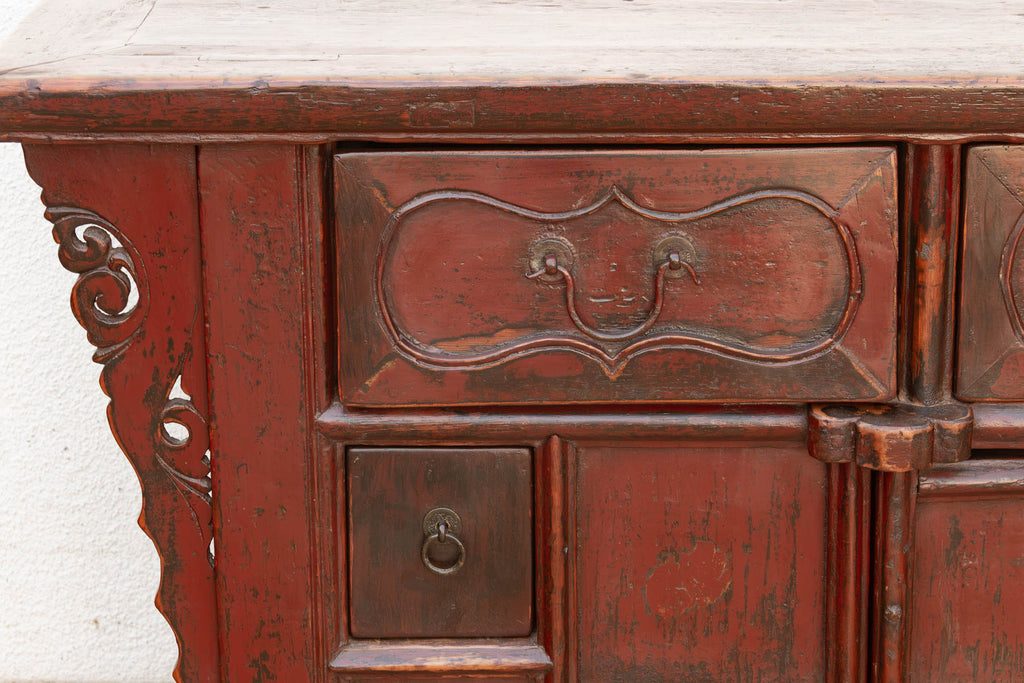Early 20th Century Painted Butterfly Sideboard (Trade)