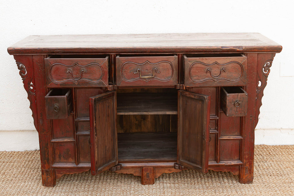 Early 20th Century Painted Butterfly Sideboard (Trade)