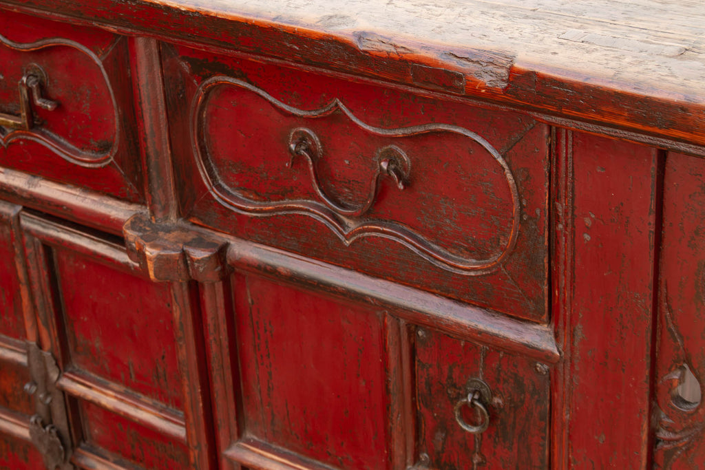Early 20th Century Painted Butterfly Sideboard (Trade)