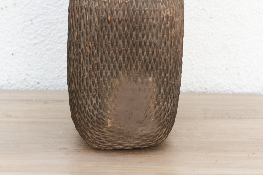 Authentic Storage Basket w/Aged Patina