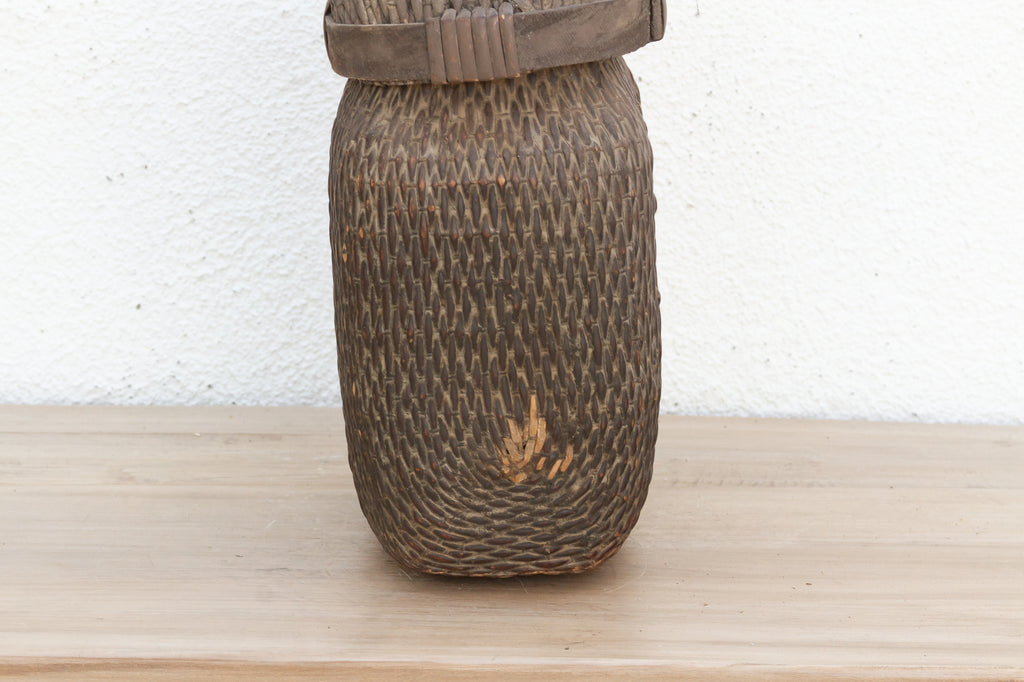 Authentic Storage Basket w/Aged Patina
