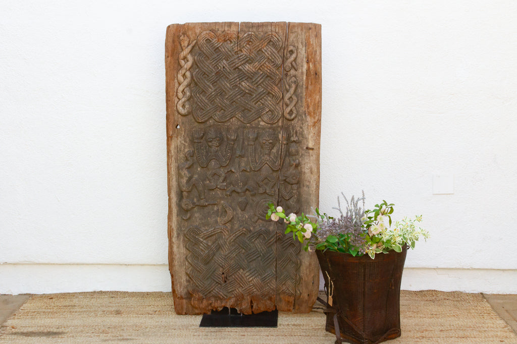 Rare Antique Nommo & Lebe Carved Door (Trade)