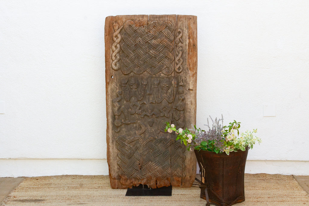 Rare Antique Nommo & Lebe Carved Door (Trade)