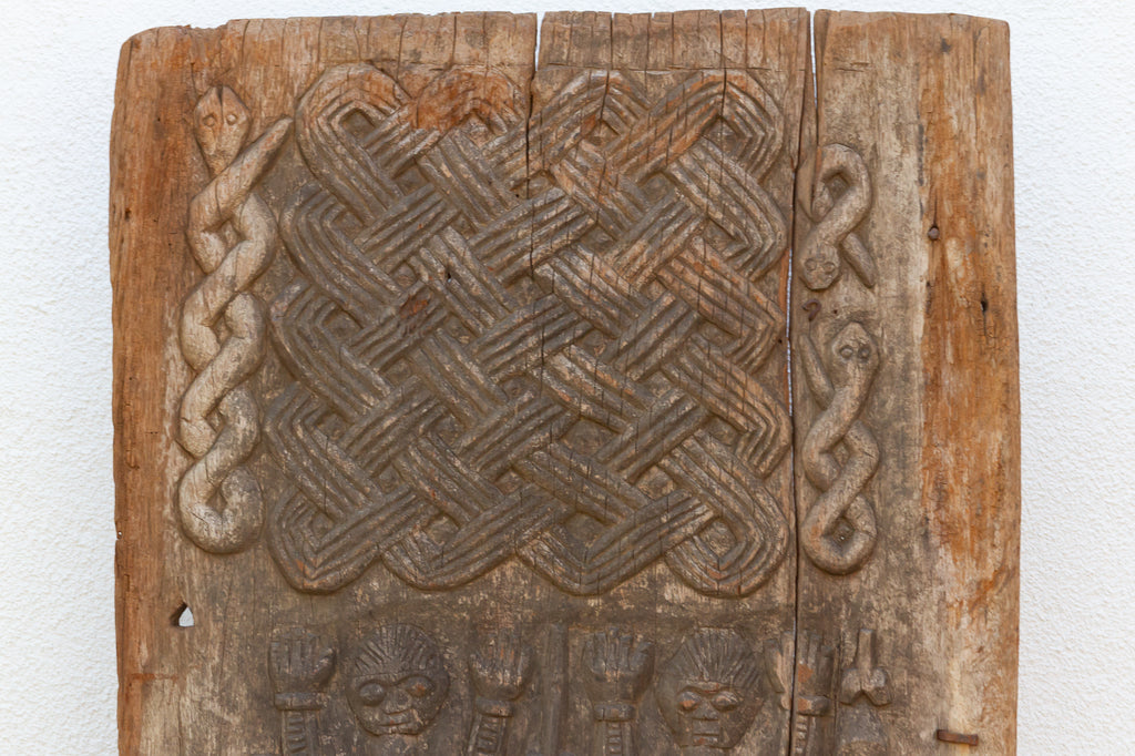Rare Antique Nommo & Lebe Carved Door (Trade)