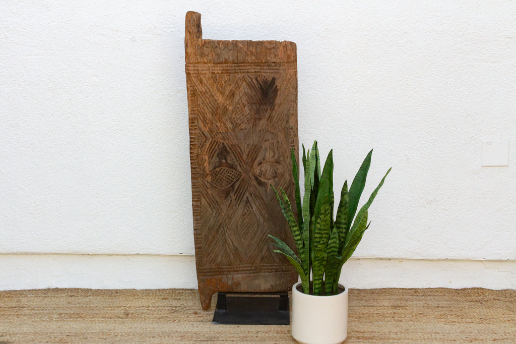 19th Century Cowrie Motif African Door