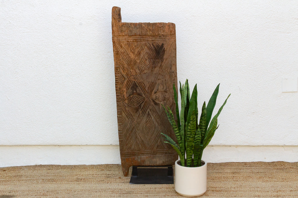 19th Century Cowrie Motif African Door
