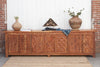 Very Long Carved Reclaimed Wood Coromandel Sideboard