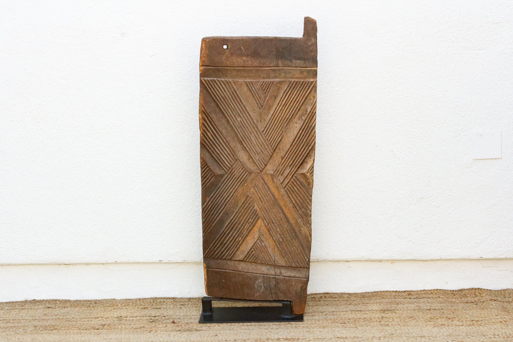 Tribal Bold Chevron Mali Antique Door (Trade)