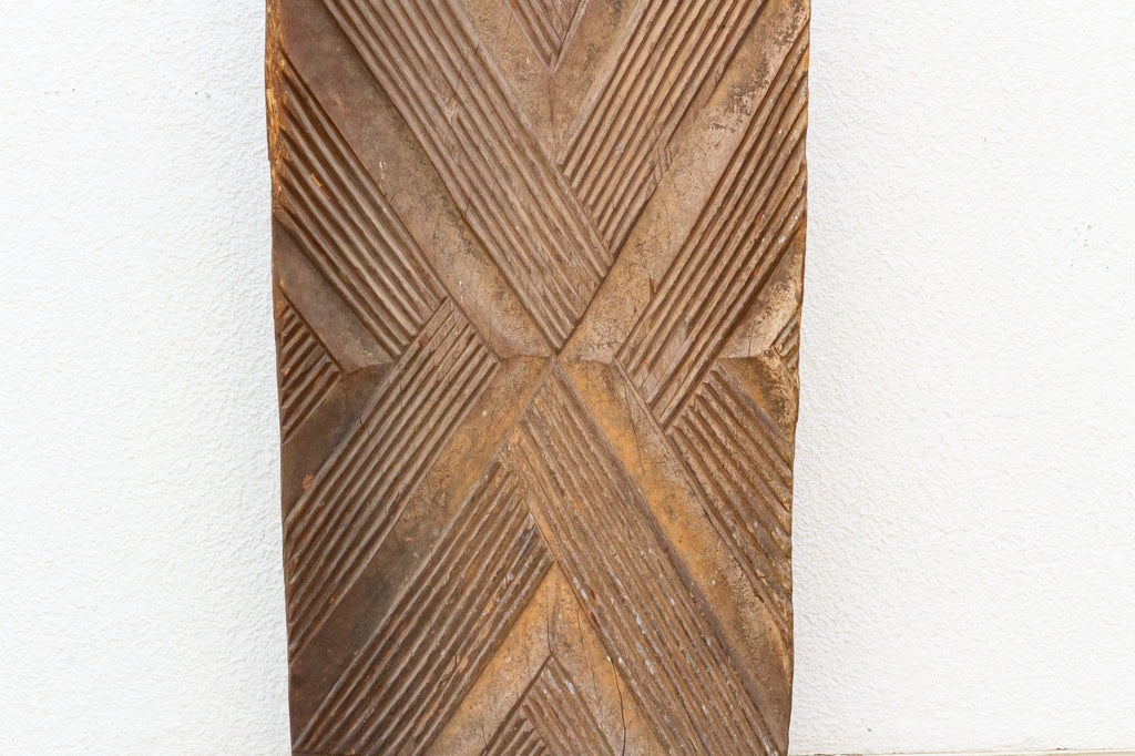Tribal Bold Chevron Mali Antique Door (Trade)