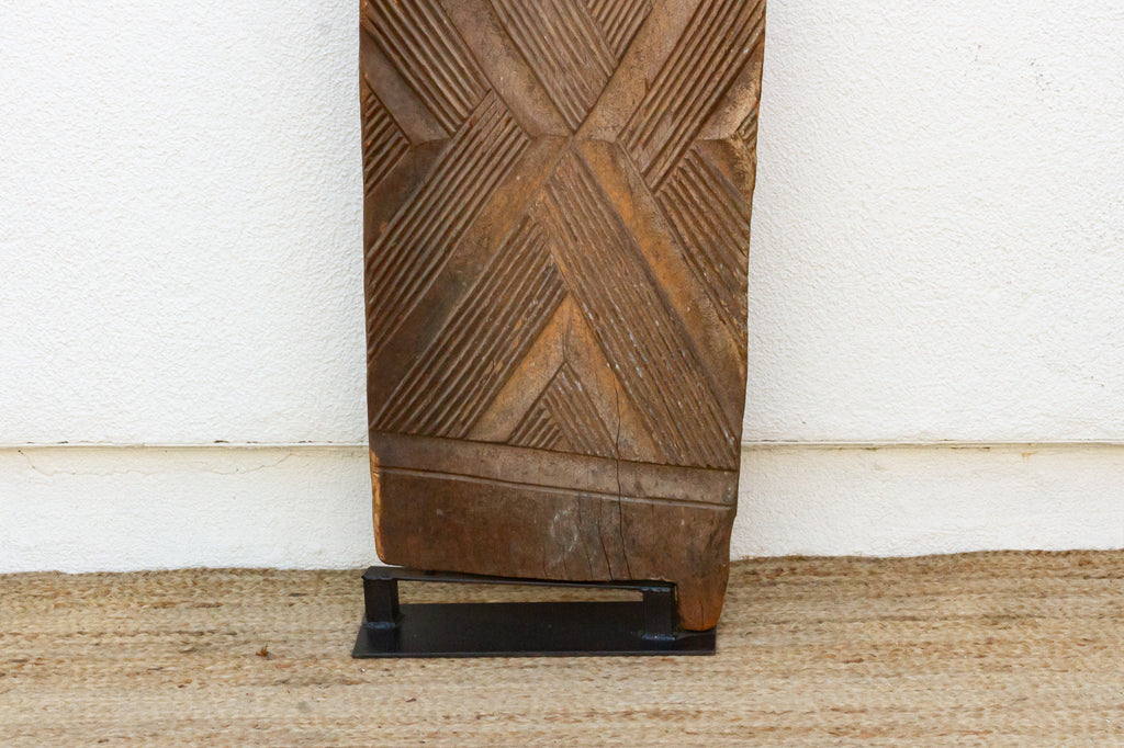Tribal Bold Chevron Mali Antique Door (Trade)