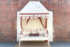 Indian Bouquet of Flowers Metal Canopy Daybed