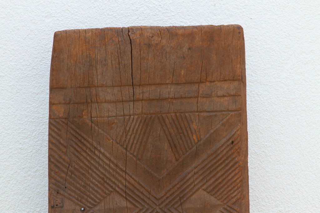 1920's Bwa Gurunsi Geometric Carved Door