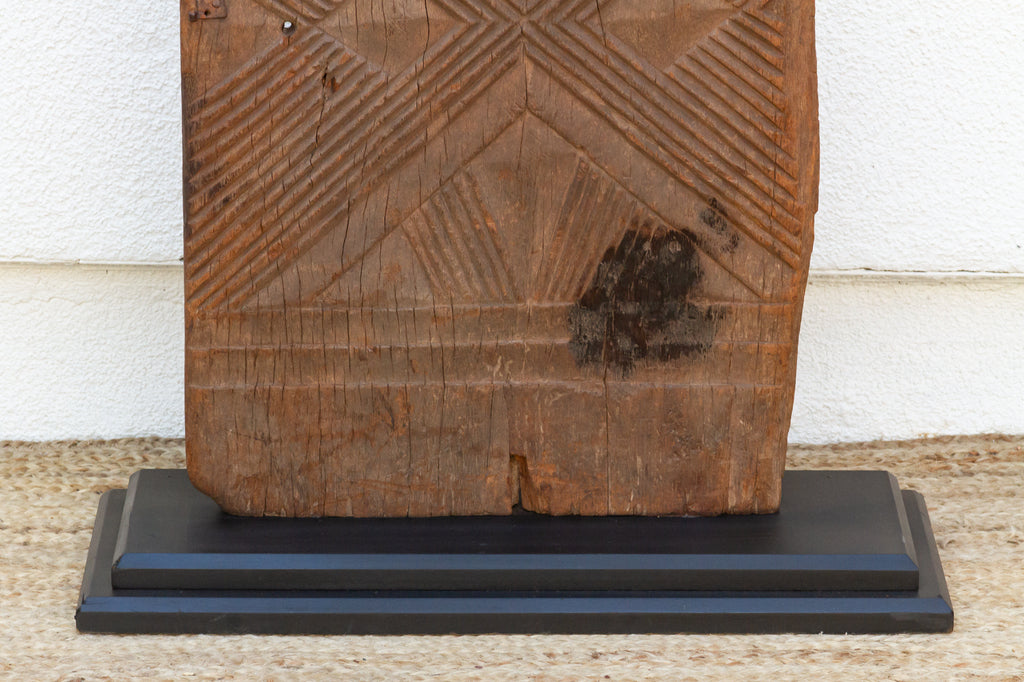 1920's Bwa Gurunsi Geometric Carved Door