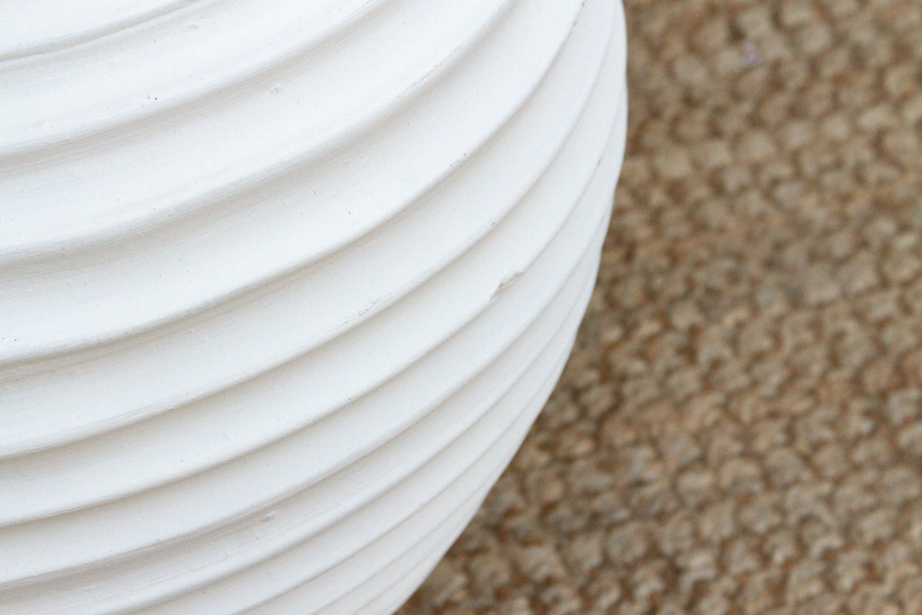 Modern White Mediterranean Beehive Planter