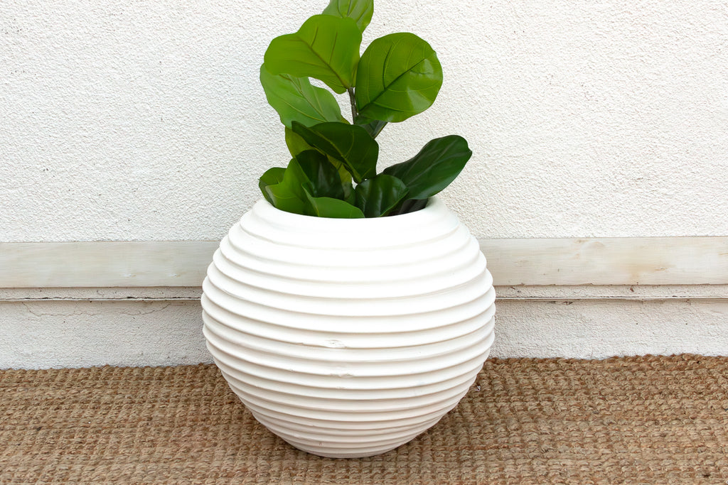 Sculptural Greek Sphere Shaped Planter (Trade)