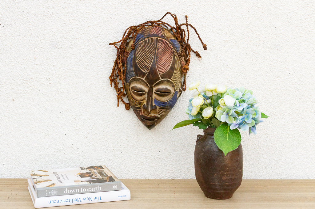 Multicolor African Chokwe Legacy Mask