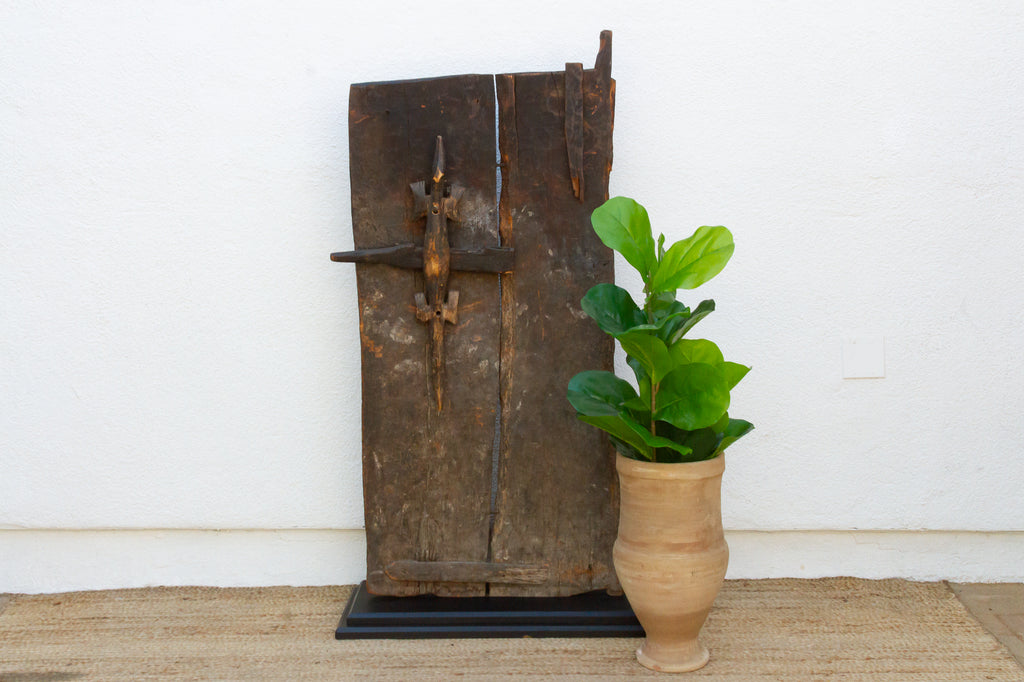 Ancient Primitive Bamana Ta-koy Lock African Door (Trade)