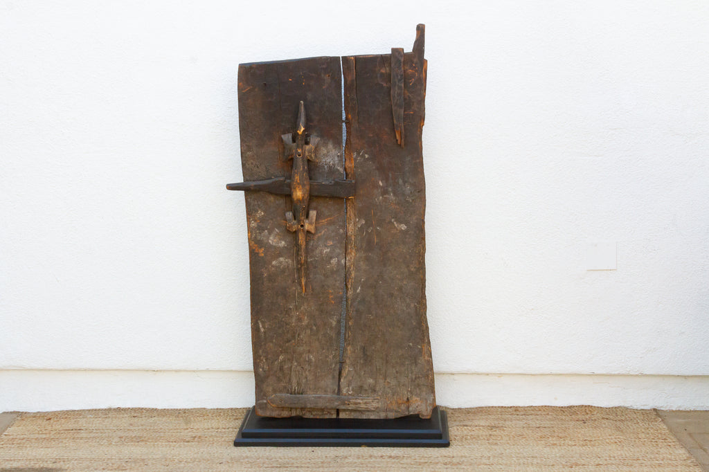 Ancient Primitive Bamana Ta-koy Lock African Door (Trade)