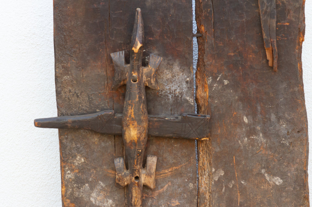 Ancient Primitive Bamana Ta-koy Lock African Door (Trade)