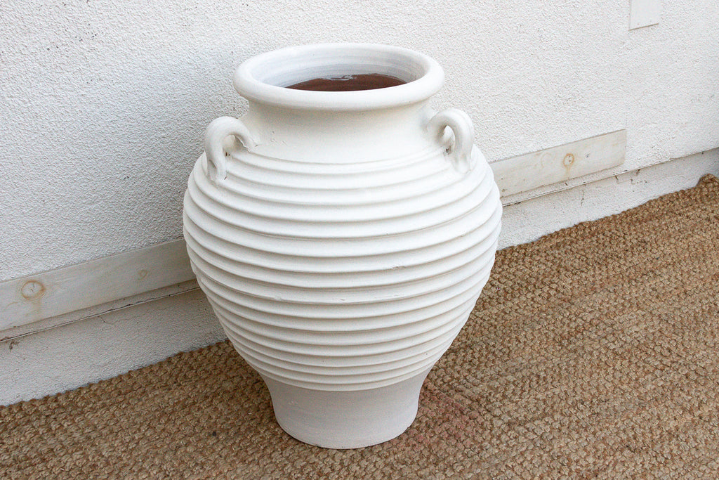 Large White Terracotta Greek Planter (Trade)