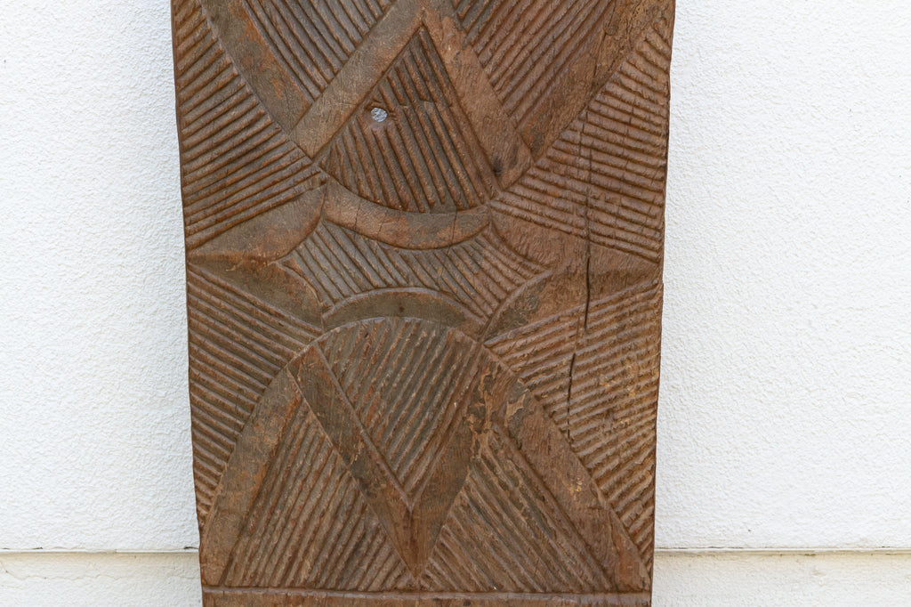 Antique African Radiating Sunburst Carved Door
