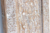 Antiqued White Moroccan Medina Carved Door