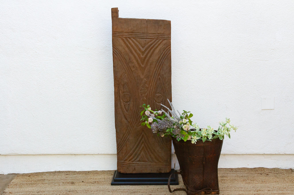 Rare Antique African Door w/Devotional Silhouette (Trade)