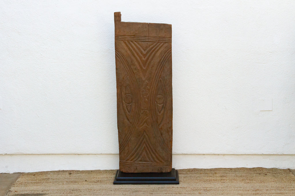 Rare Antique African Door w/Devotional Silhouette (Trade)
