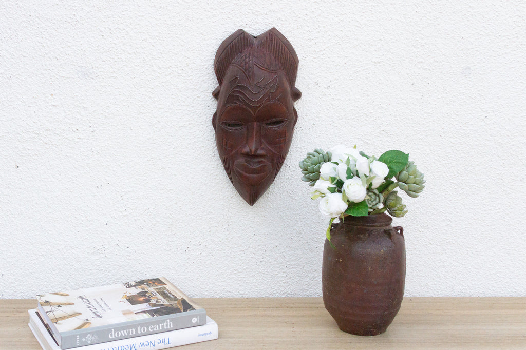 Forest Spirit, Carved Mask Wall Art