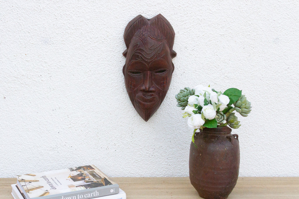 Forest Spirit, Carved Mask Wall Art