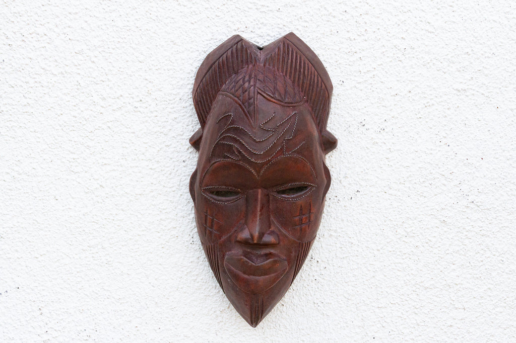 Forest Spirit, Carved Mask Wall Art