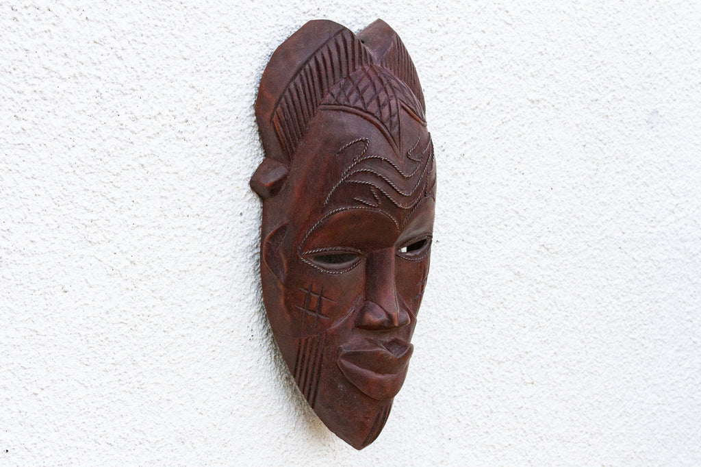 Forest Spirit, Carved Mask Wall Art