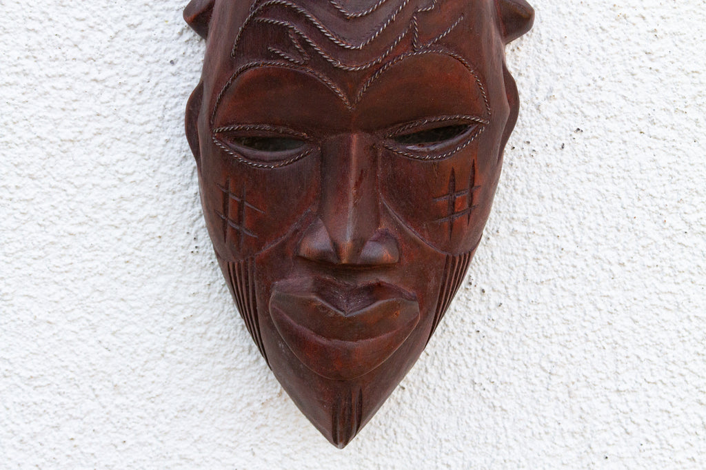 Forest Spirit, Carved Mask Wall Art