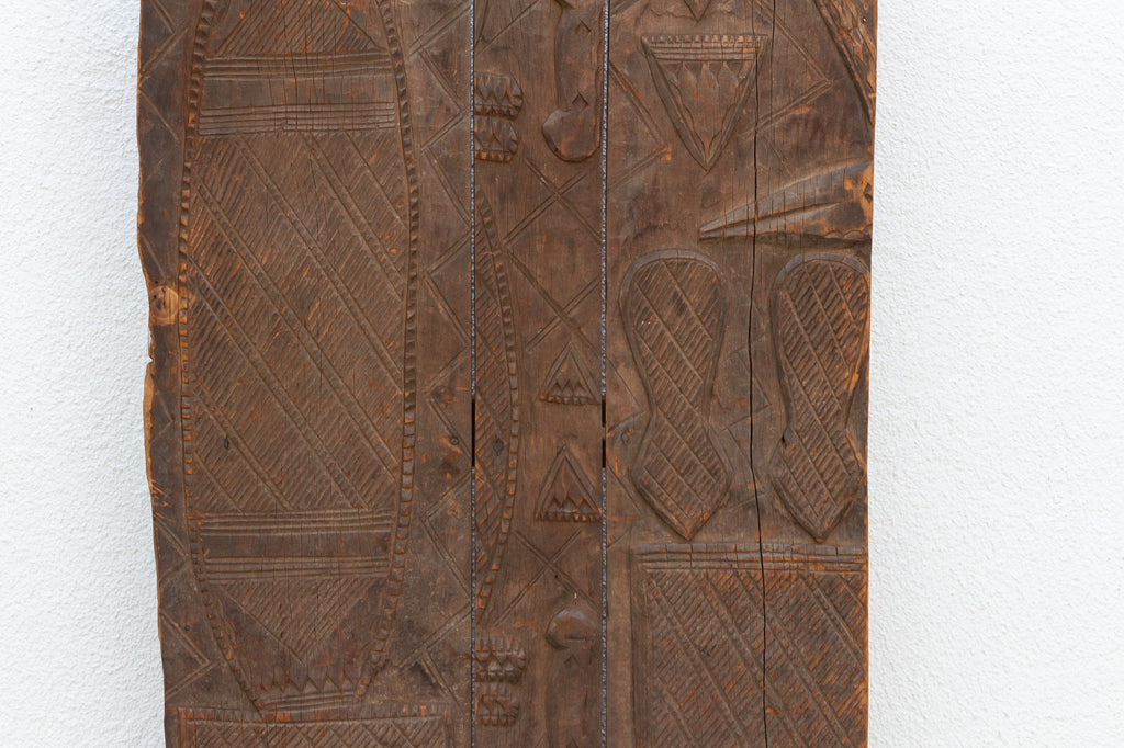 Finely Carved Antique African Nupe Door