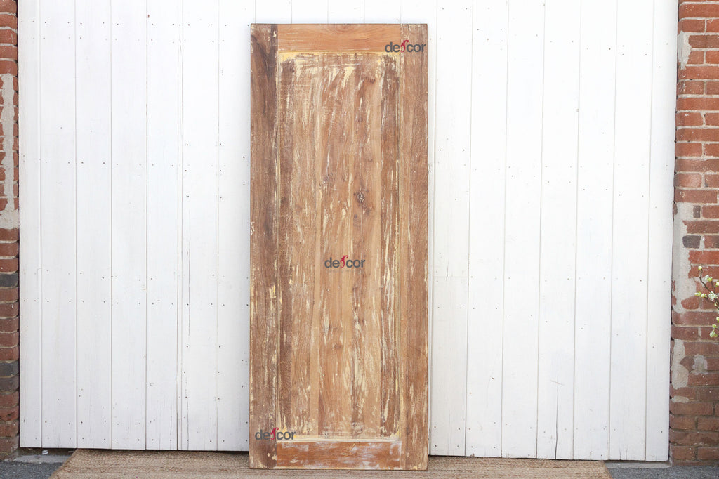 Tribal Reclaimed Wood Carved Door